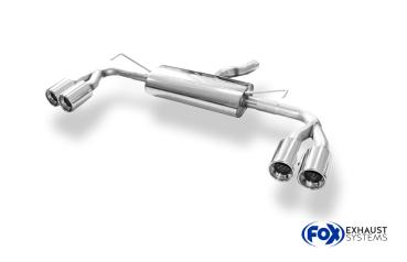 Endschalldämpfer rechts/links - 2x90 Typ 13 rechts/links passend für: Toyota Auris 2006-2011 - E15 Diesel